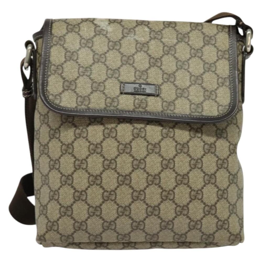 Gucci GG Supreme Shoulder Bag Beige